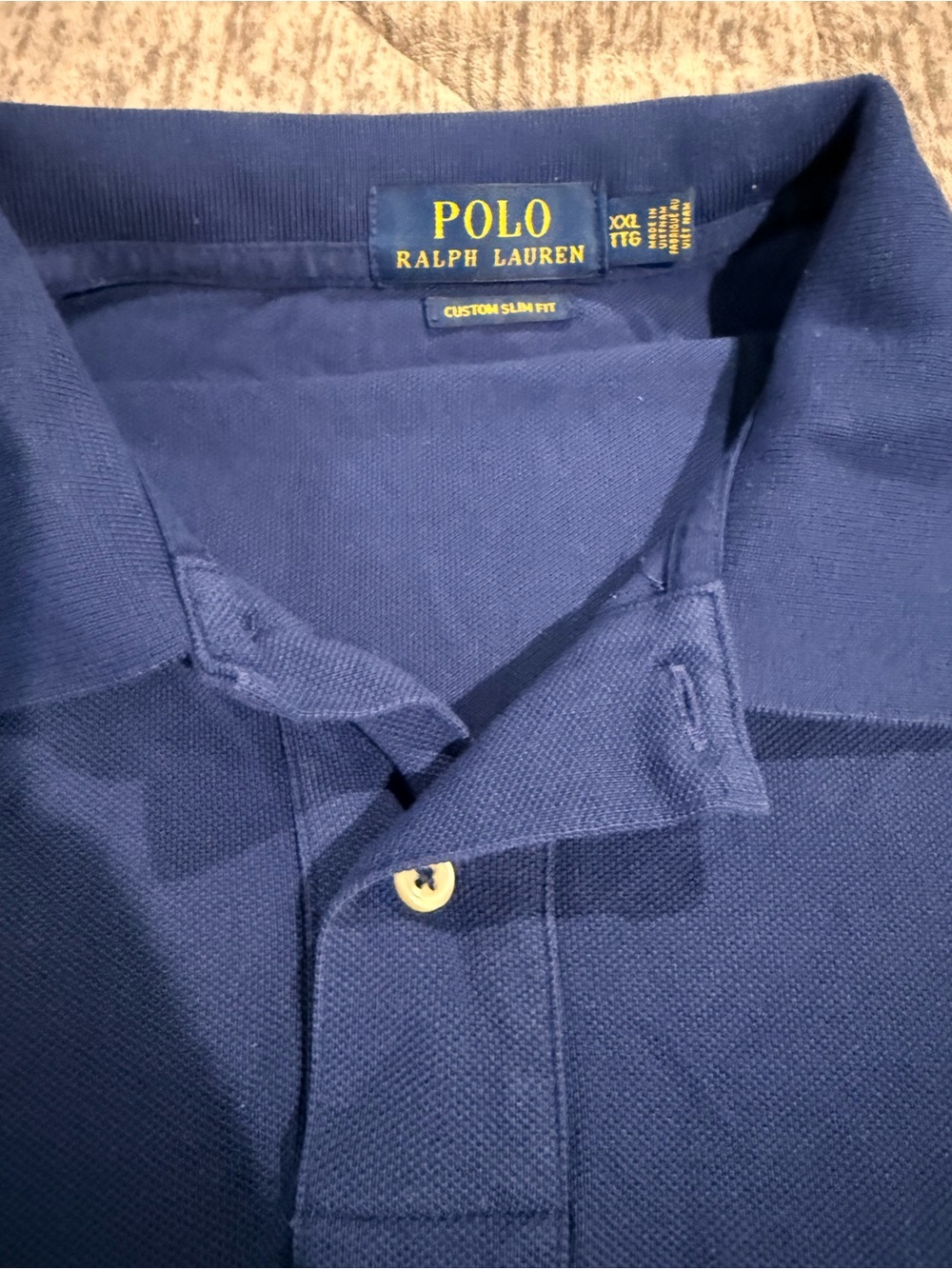 Ralph Lauren Blue Polo with Red Pony Logo - Picture 2 of 3